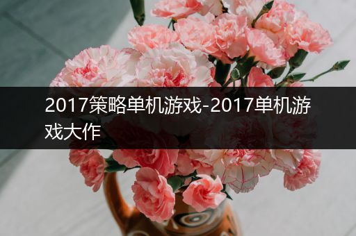 2017策略单机游戏-2017单机游戏大作