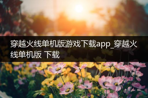 穿越火线单机版游戏下载app_穿越火线单机版 下载