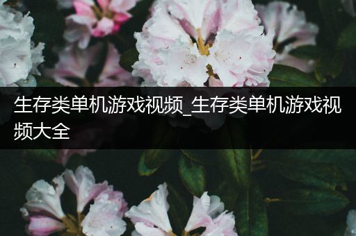 生存类单机游戏视频_生存类单机游戏视频大全