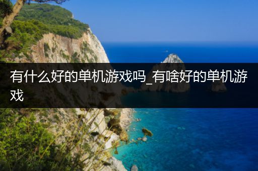 有什么好的单机游戏吗_有啥好的单机游戏