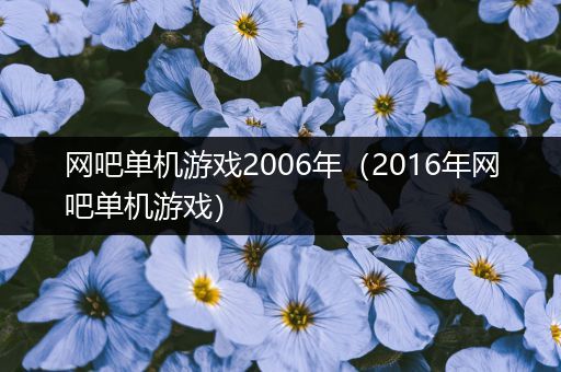 网吧单机游戏2006年（2016年网吧单机游戏）