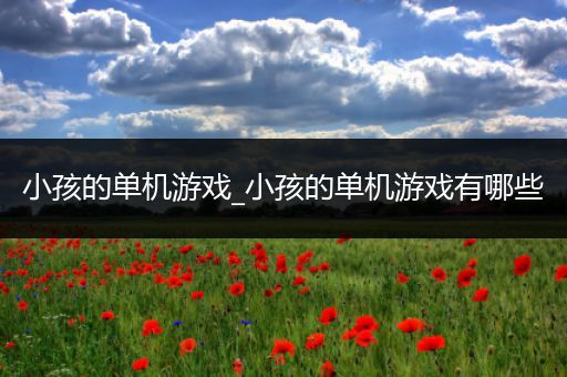 小孩的单机游戏_小孩的单机游戏有哪些