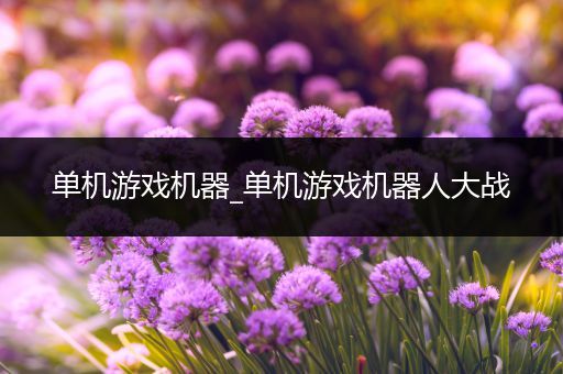 单机游戏机器_单机游戏机器人大战