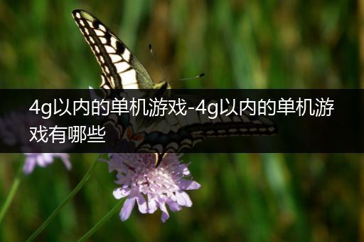 4g以内的单机游戏-4g以内的单机游戏有哪些