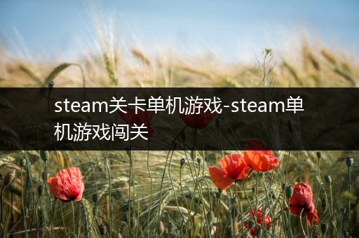 steam关卡单机游戏-steam单机游戏闯关