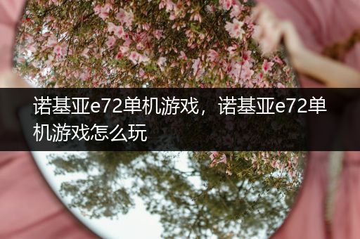 诺基亚e72单机游戏，诺基亚e72单机游戏怎么玩