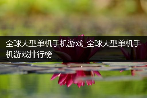 全球大型单机手机游戏_全球大型单机手机游戏排行榜