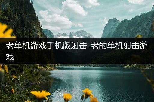 老单机游戏手机版射击-老的单机射击游戏