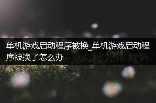 单机游戏启动程序被换_单机游戏启动程序被换了怎么办