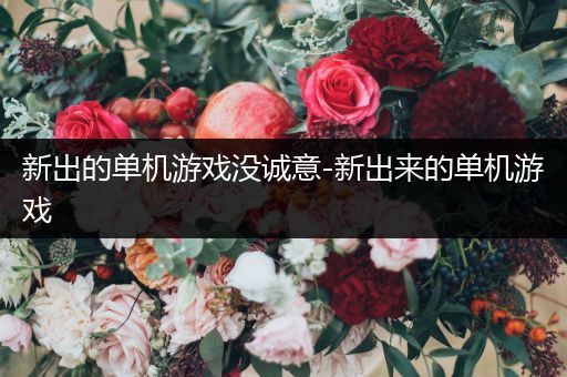 新出的单机游戏没诚意-新出来的单机游戏