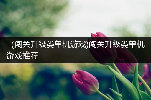 （闯关升级类单机游戏)闯关升级类单机游戏推荐