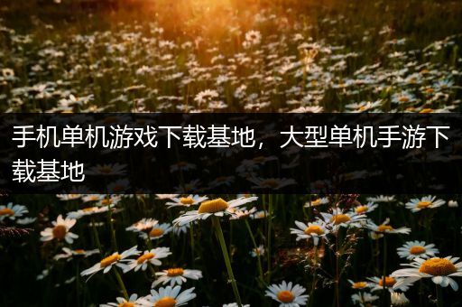 手机单机游戏下载基地，大型单机手游下载基地
