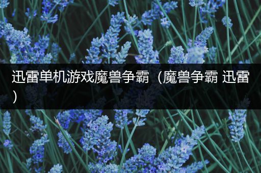 迅雷单机游戏魔兽争霸（魔兽争霸 迅雷）
