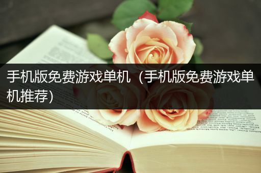 手机版免费游戏单机（手机版免费游戏单机推荐）