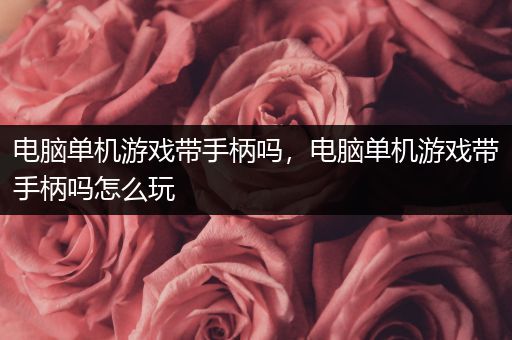 电脑单机游戏带手柄吗，电脑单机游戏带手柄吗怎么玩