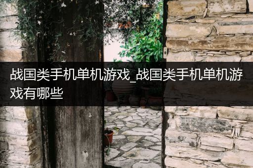 战国类手机单机游戏_战国类手机单机游戏有哪些