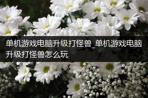 单机游戏电脑升级打怪兽_单机游戏电脑升级打怪兽怎么玩