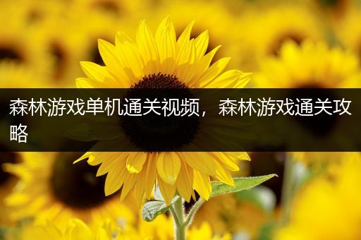 森林游戏单机通关视频，森林游戏通关攻略