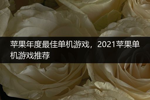 苹果年度最佳单机游戏，2021苹果单机游戏推荐