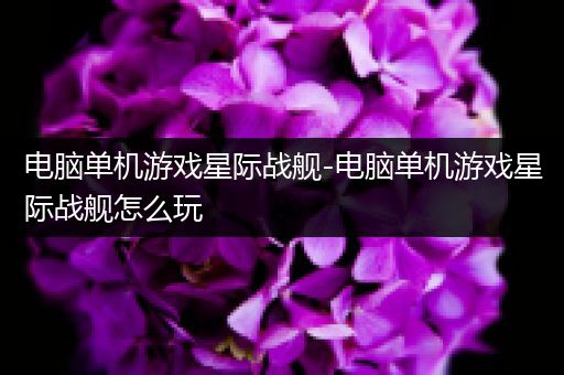 电脑单机游戏星际战舰-电脑单机游戏星际战舰怎么玩