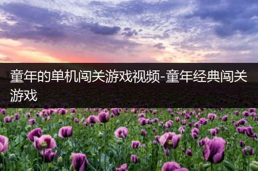 童年的单机闯关游戏视频-童年经典闯关游戏
