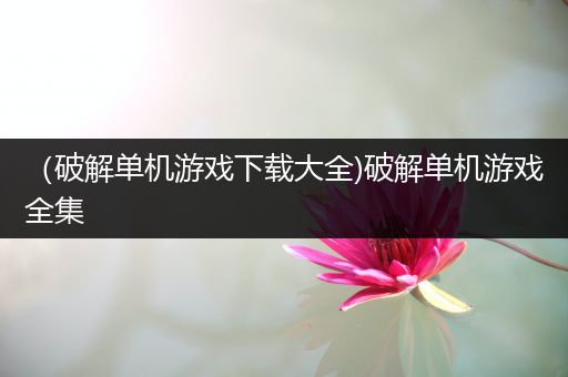 （破解单机游戏下载大全)破解单机游戏全集