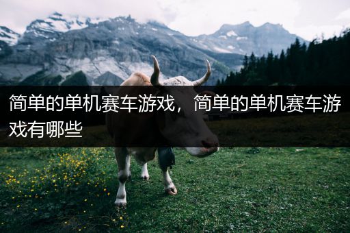 简单的单机赛车游戏，简单的单机赛车游戏有哪些