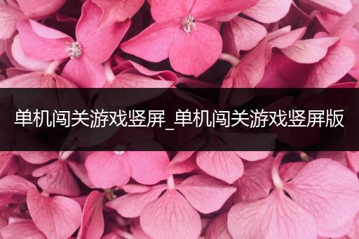 单机闯关游戏竖屏_单机闯关游戏竖屏版
