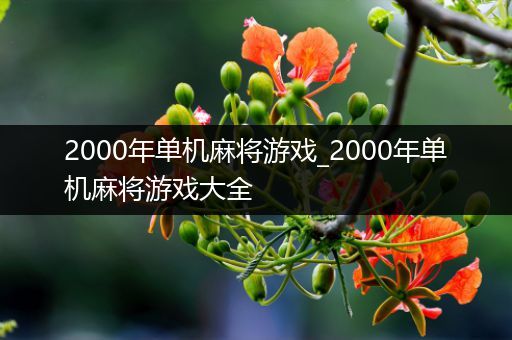 2000年单机麻将游戏_2000年单机麻将游戏大全