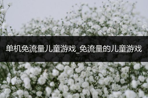单机免流量儿童游戏_免流量的儿童游戏
