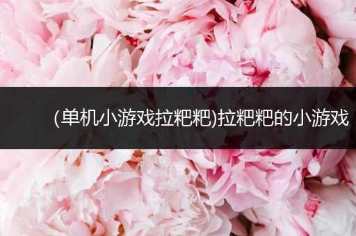 （单机小游戏拉粑粑)拉粑粑的小游戏