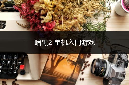 暗黑2 单机入门游戏