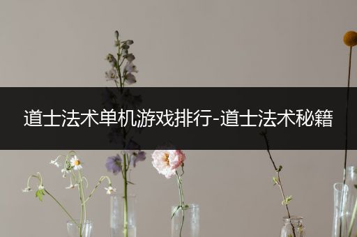道士法术单机游戏排行-道士法术秘籍
