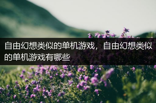 自由幻想类似的单机游戏，自由幻想类似的单机游戏有哪些