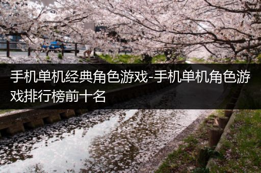 手机单机经典角色游戏-手机单机角色游戏排行榜前十名