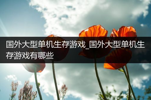国外大型单机生存游戏_国外大型单机生存游戏有哪些