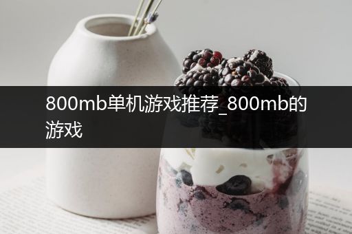 800mb单机游戏推荐_800mb的游戏