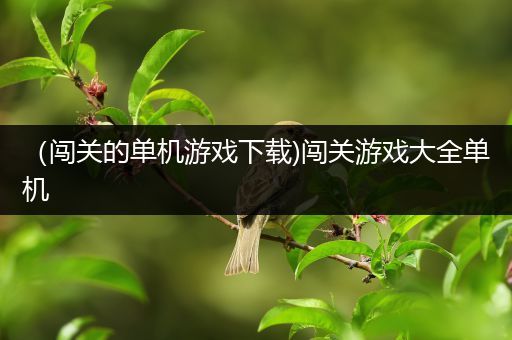 （闯关的单机游戏下载)闯关游戏大全单机