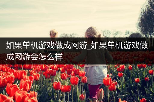 如果单机游戏做成网游_如果单机游戏做成网游会怎么样