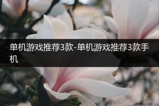 单机游戏推荐3款-单机游戏推荐3款手机