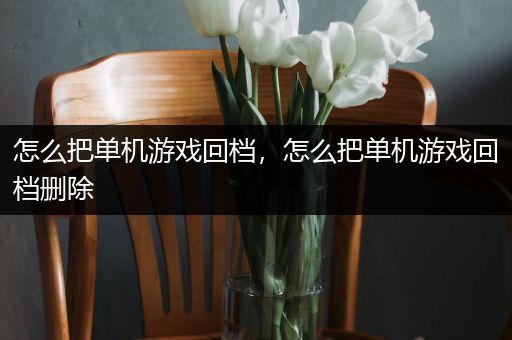 怎么把单机游戏回档，怎么把单机游戏回档删除