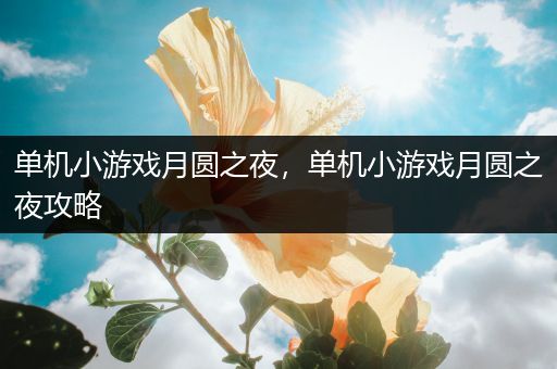 单机小游戏月圆之夜，单机小游戏月圆之夜攻略