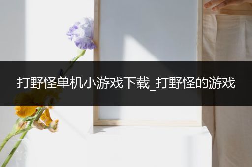 打野怪单机小游戏下载_打野怪的游戏