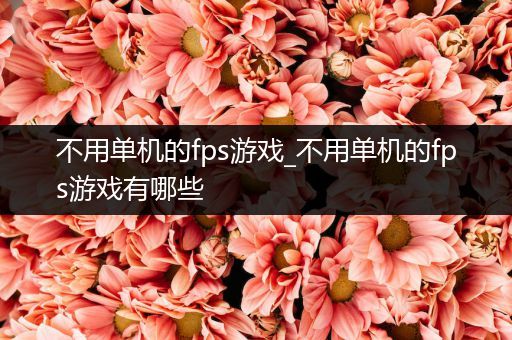 不用单机的fps游戏_不用单机的fps游戏有哪些