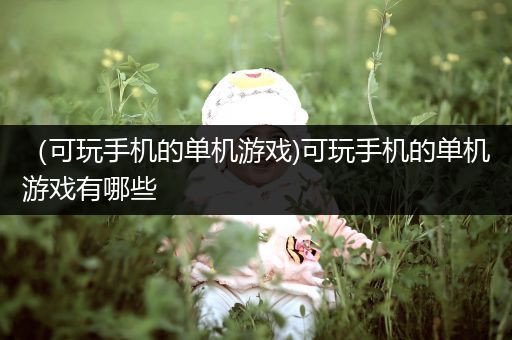 （可玩手机的单机游戏)可玩手机的单机游戏有哪些