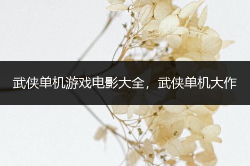 武侠单机游戏电影大全，武侠单机大作