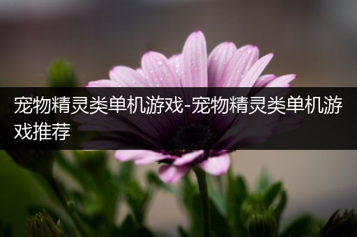宠物精灵类单机游戏-宠物精灵类单机游戏推荐