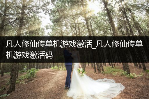 凡人修仙传单机游戏激活_凡人修仙传单机游戏激活码