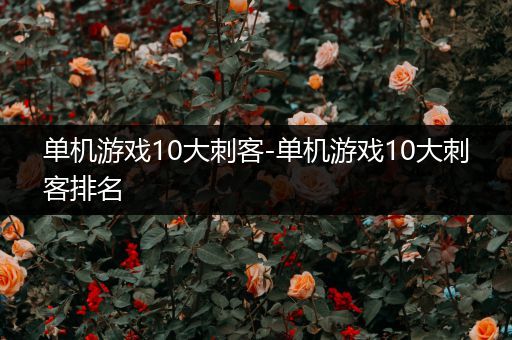 单机游戏10大刺客-单机游戏10大刺客排名