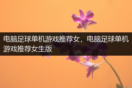 电脑足球单机游戏推荐女，电脑足球单机游戏推荐女生版